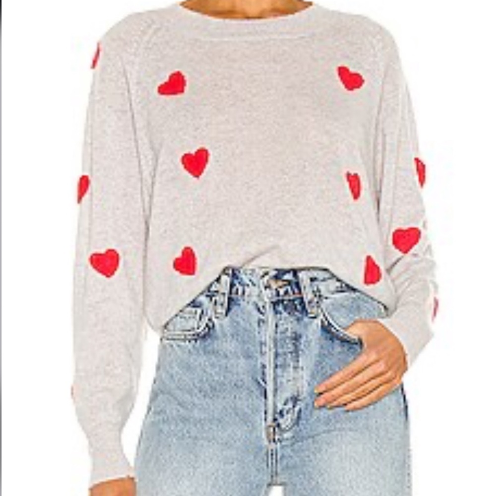 27 MILES MALIBU Cashmere Carmen sweater in the color Salt Size XS